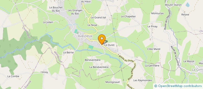 localisation de l'entreprise MADAME MARIE VIVANT  AVEIZIEUX