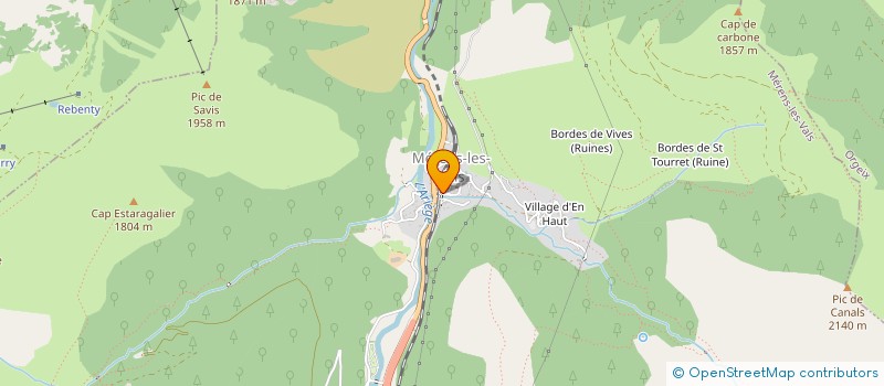 localisation de l'entreprise MADAME MARIE VIVIANE ELFI SAINT-MARTIN à MERENS-LES-VALS