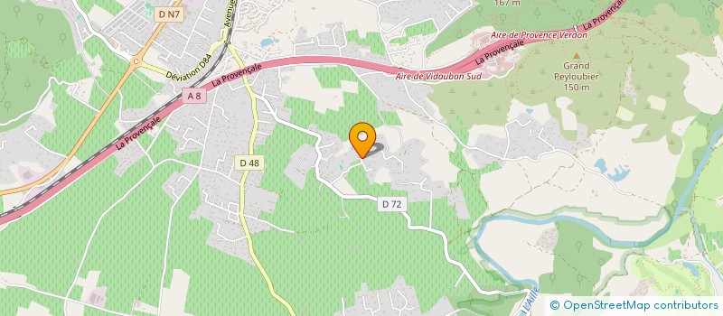 localisation de l'entreprise MADAME MARIE VIVIER  VIDAUBAN