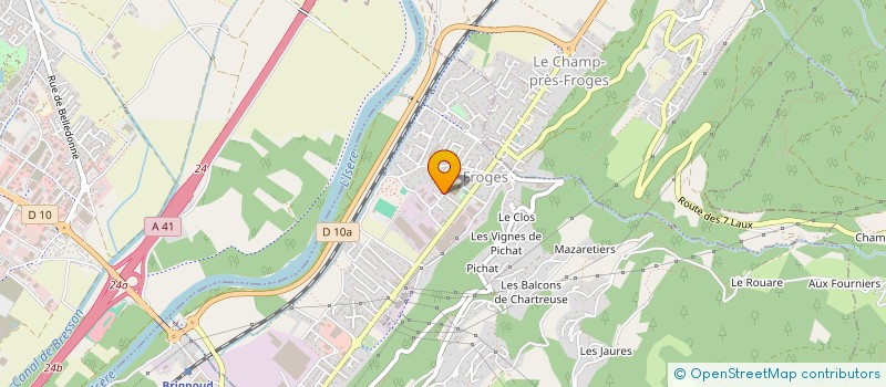 localisation de l'entreprise MADAME MARIE VIVIER à FROGES