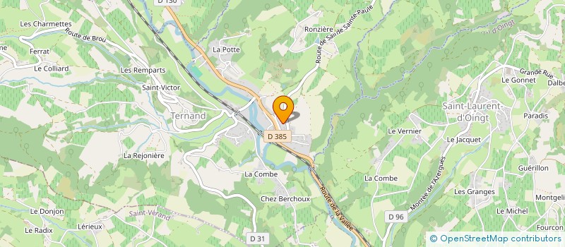 localisation de l'entreprise MADAME MARIE VOGLIMACCI  TERNAND