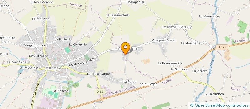 localisation de l'entreprise MADAME MARIE VOISIN  LE MESNIL-AMEY