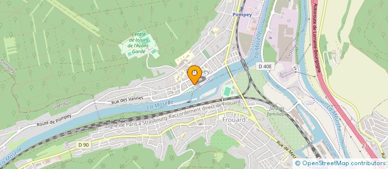 localisation de l'entreprise MADAME MARIE VOTTERO  POMPEY