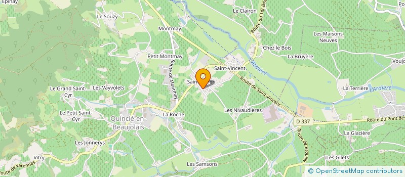 localisation de l'entreprise MADAME MARIE VOUILLON  QUINCIE EN BEAUJOLAIS