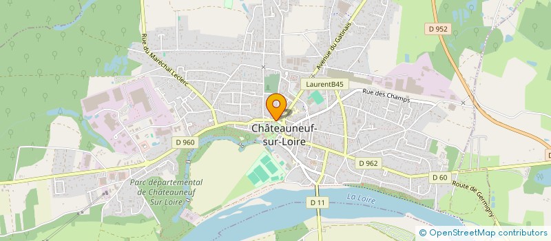 localisation de l'entreprise MADAME MARIE VOUZELLAUD à CHATEAUNEUF-SUR-LOIRE