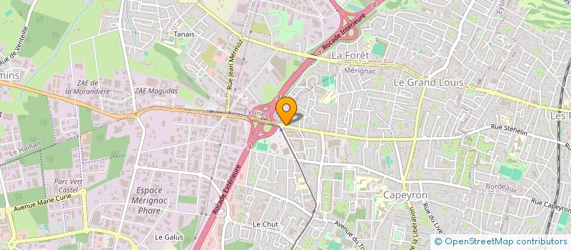 localisation de l'entreprise MADAME MARIE VRAUX  MERIGNAC