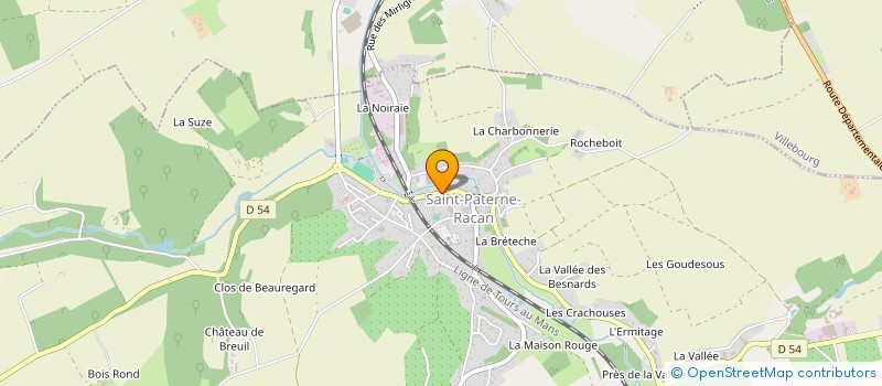 localisation de l'entreprise MADAME MARIE VVE BOUCHET  SAINT-PATERNE-RACAN