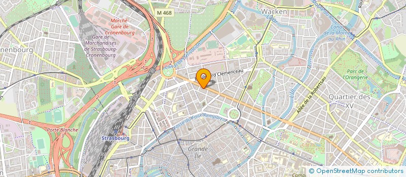 localisation de l'entreprise MADAME MARIE WAGNER à STRASBOURG
