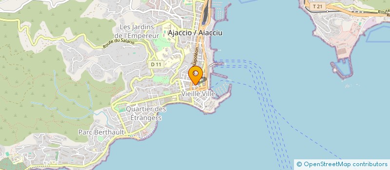 localisation de l'entreprise MADAME MARIE WALTZ  AJACCIO