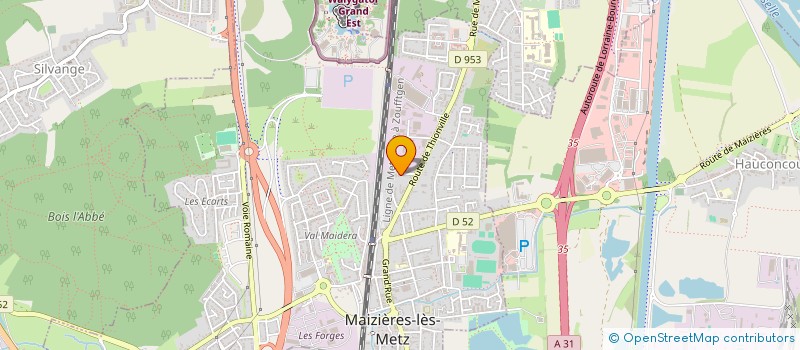 localisation de l'entreprise MADAME MARIE WANGON  MAIZIERES-LES-METZ