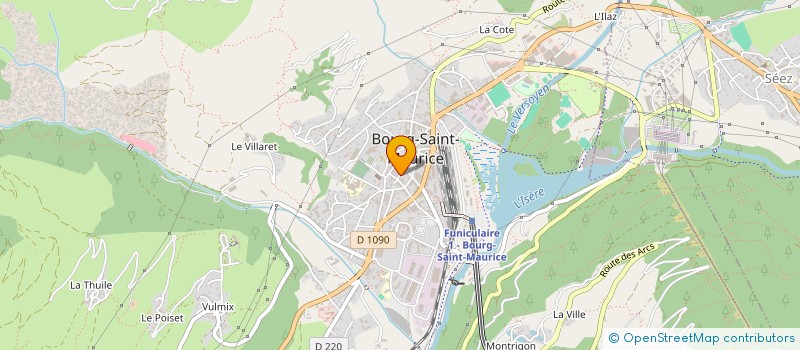 localisation de l'entreprise MADAME MARIE WARNIER à BOURG-SAINT-MAURICE