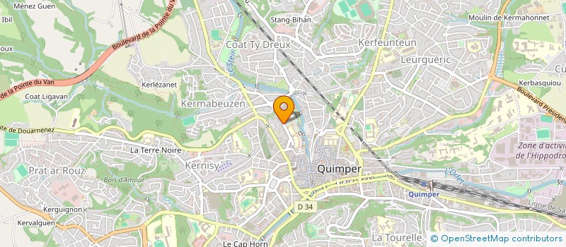 localisation de l'entreprise MADAME MARIE WASSE à QUIMPER