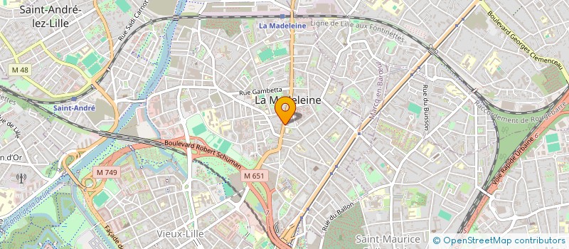 localisation de l'entreprise MADAME MARIE WATHELET à LA MADELEINE