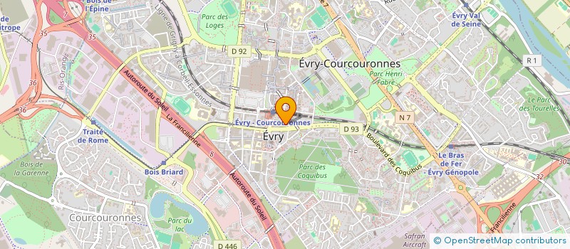 localisation de l'entreprise MADAME MARIE WATREMEZ- DUFOUR  EVRY-COURCOURONNES