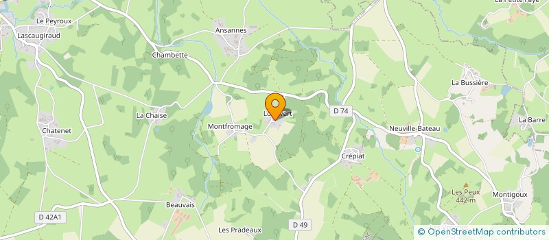 localisation de l'entreprise MADAME MARIE WEBER à FURSAC