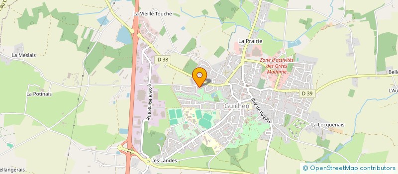 localisation de l'entreprise MADAME MARIE WECXSTEEN  GUICHEN