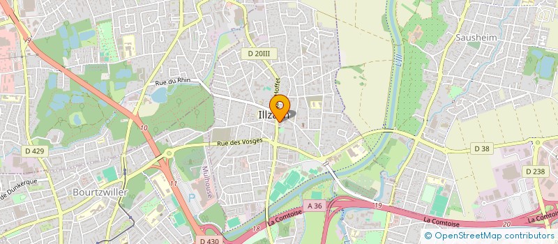 localisation de l'entreprise MADAME MARIE WEISS  ILLZACH