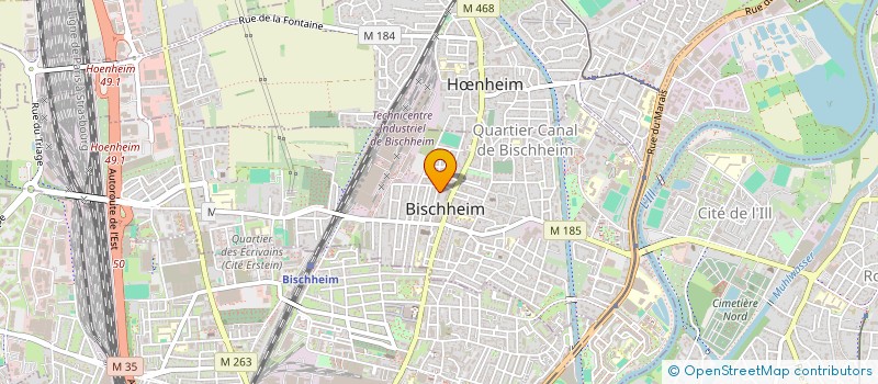 localisation de l'entreprise MADAME MARIE WEISS  BISCHHEIM