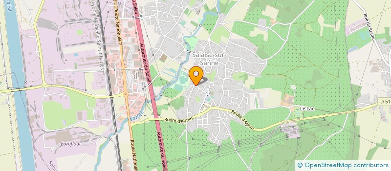 localisation de l'entreprise MADAME MARIE WERNERT  SALAISE-SUR-SANNE