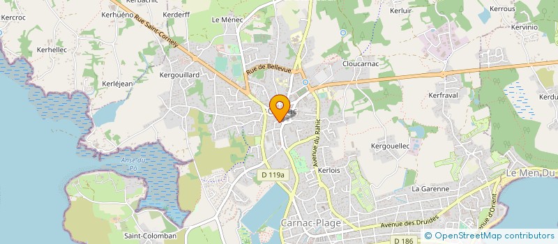 localisation de l'entreprise MADAME MARIE WILHELM-BAILLOUD  CARNAC