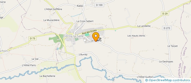 localisation de l'entreprise MADAME MARIE WILLAIME  CERISY-LA-SALLE