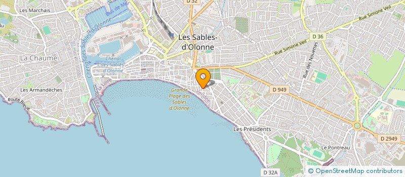 localisation de l'entreprise MADAME MARIE WILLAUME à LES SABLES D'OLONNE