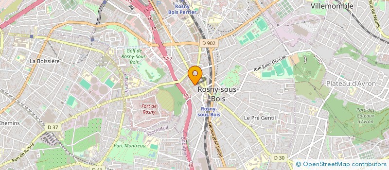 localisation de l'entreprise MADAME MARIE WILLIAM à ROSNY-SOUS-BOIS