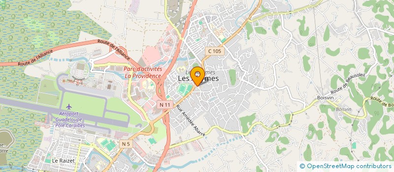 localisation de l'entreprise MADAME MARIE WILLIAMS à LES ABYMES