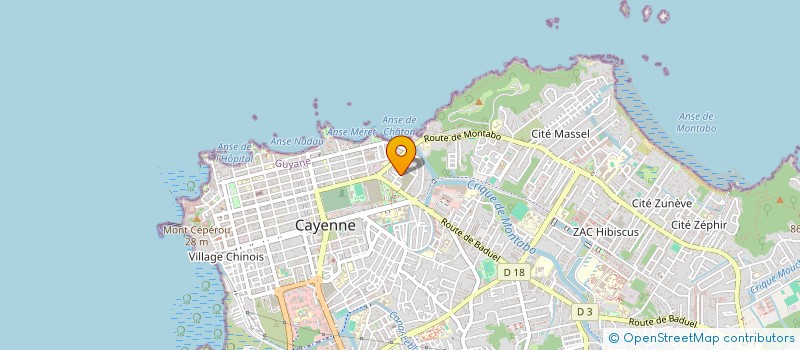 localisation de l'entreprise MADAME MARIE WILLIAMS  CAYENNE