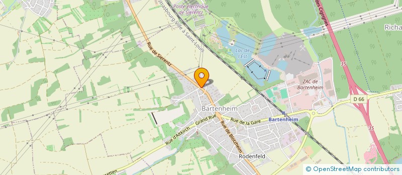 localisation de l'entreprise MADAME MARIE WIRTH  BARTENHEIM