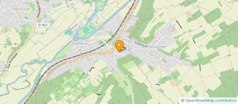 localisation de l'entreprise MADAME MARIE WIRTH  ZILLISHEIM