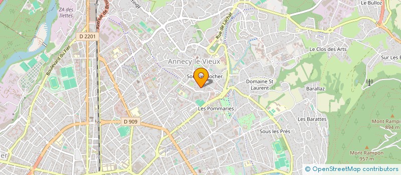 localisation de l'entreprise MADAME MARIE WOESTELANDT à ANNECY