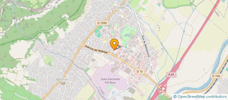 localisation de l'entreprise MADAME MARIE WOJNACKI  CROLLES