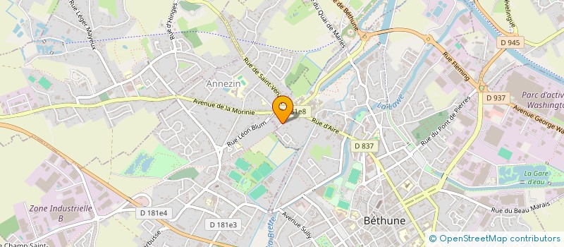 localisation de l'entreprise MADAME MARIE WUILLAUME  BETHUNE