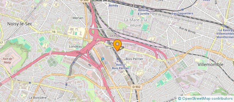 localisation de l'entreprise MADAME MARIE YAMOU KEMABIA  ROSNY-SOUS-BOIS