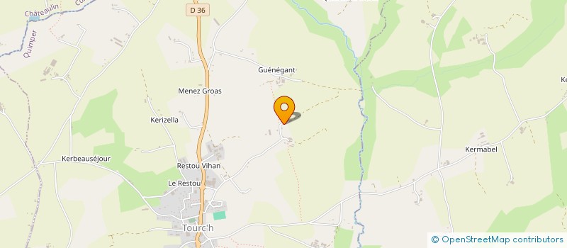 localisation de l'entreprise MADAME MARIE YAOUANC à TOURCH