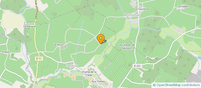 localisation de l'entreprise MADAME MARIE-YVETTE FLAUJAC  LADAUX