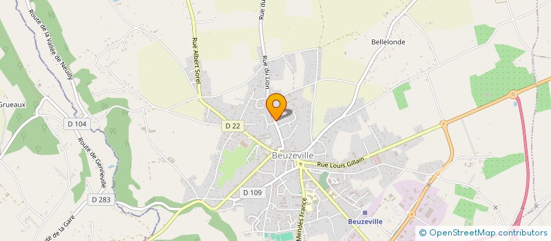 localisation de l'entreprise MADAME MARIE-YVONNE BAUDOUIN  BEUZEVILLE