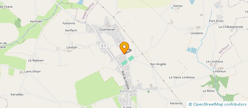 localisation de l'entreprise MADAME MARIE-YVONNE CLERC  KERFOURN