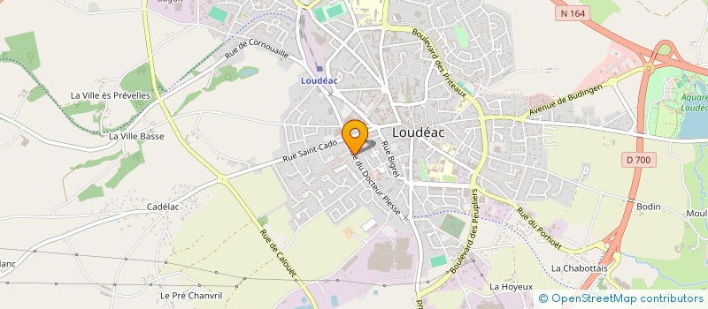 localisation de l'entreprise MADAME MARIE-YVONNE FAGNOU à LOUDEAC