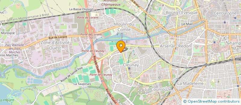 localisation de l'entreprise MADAME MARIE-YVONNE NEDELEC  RENNES