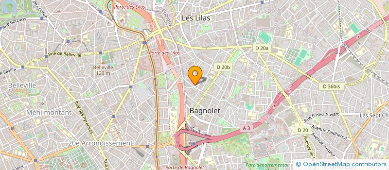 localisation de l'entreprise MADAME MARIE ZANIER à BAGNOLET
