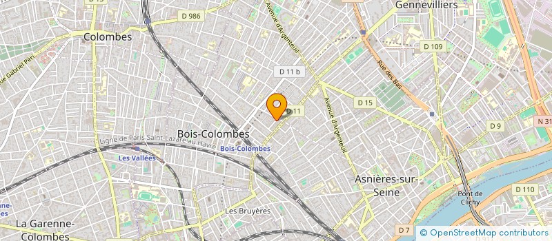 localisation de l'entreprise MADAME MARIE ZECCHI à BOIS-COLOMBES