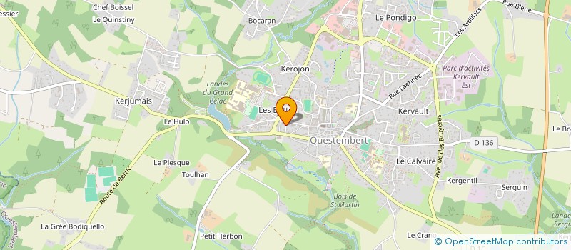 localisation de l'entreprise MADAME MARIECLAIRE LE CADRE  QUESTEMBERT