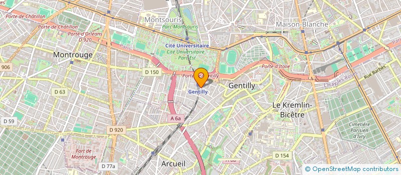 localisation de l'entreprise MADAME MARIEJOELLE DUFRENOT  GENTILLY