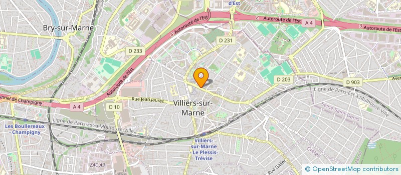 localisation de l'entreprise MADAME MARIEKE BOUILLETTE à VILLIERS-SUR-MARNE