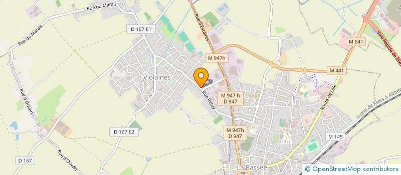 localisation de l'entreprise MADAME MARIEKE DUFRESNE  VIOLAINES