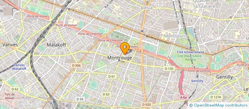 localisation de l'entreprise MADAME MARIEKE FILLON à MONTROUGE