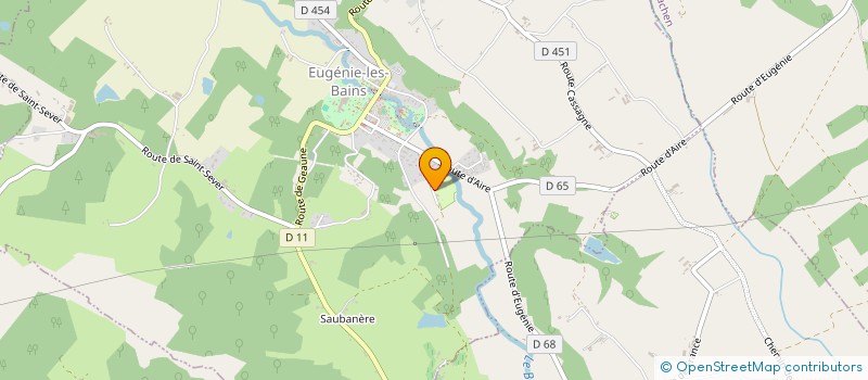 localisation de l'entreprise MADAME MARIEL LEGRAND  EUGENIE-LES-BAINS