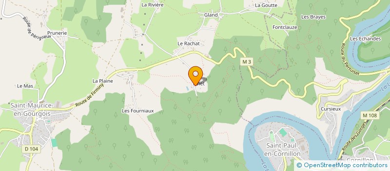 localisation de l'entreprise MADAME MARIELE MOURLEVAT à SAINT-MAURICE-EN-GOURGOIS